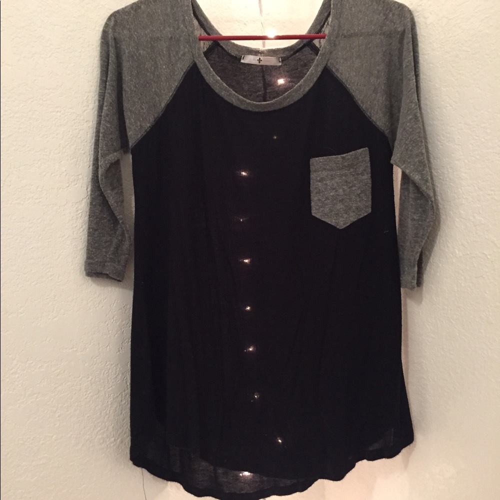 Sheer baseball t-shirt