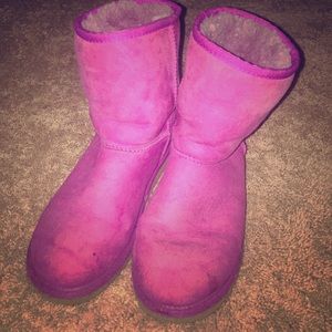 Fuchsia UGG boots