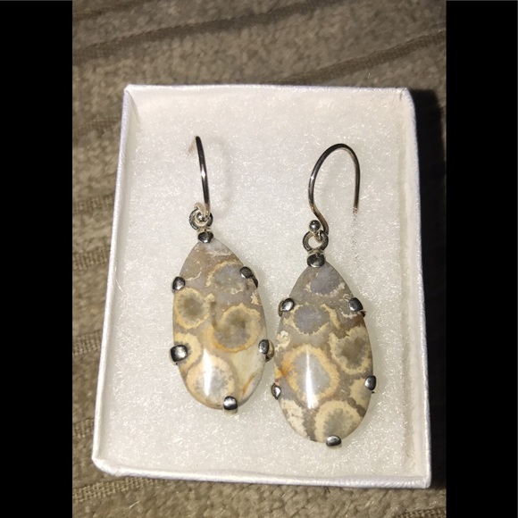 ***SOLD***925 Ocean Jasper Earrings - Picture 1 of 1