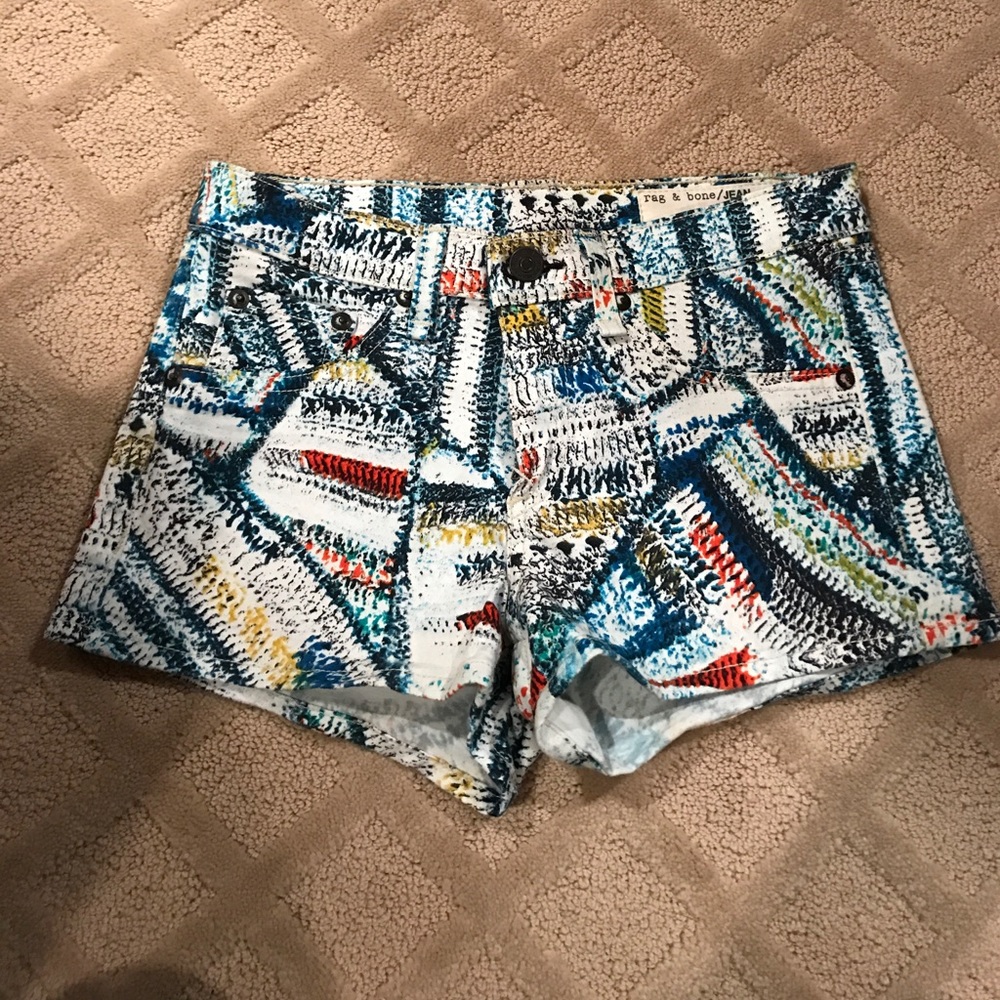 Rag & Bone abstract shorts