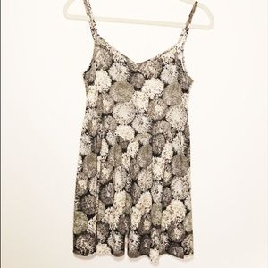 Black, Grey, White Pattern Dress