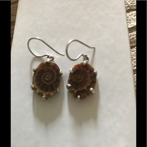 ***SOLD***Charles Albert Ammonite 925 Earrings