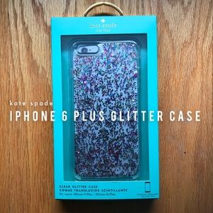 Kate Spade clear iPhone 6 Plus Glitter Case