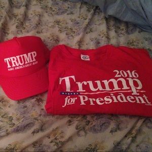 Trump shirt and hat