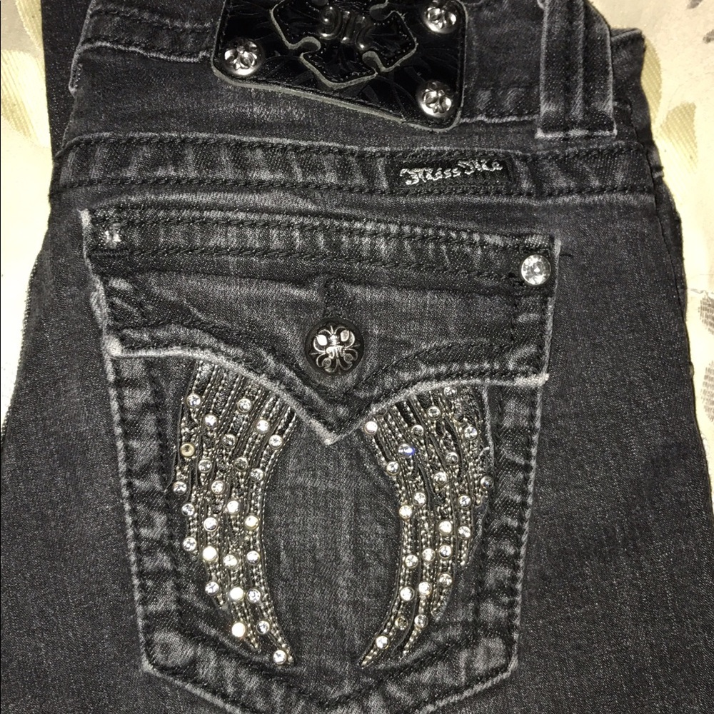 Black miss me skinny jeans