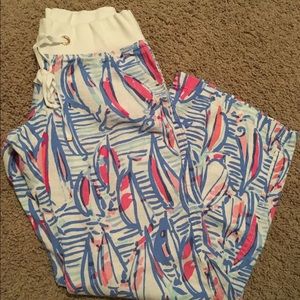 Lilly Pulitzer Beach Pant Red Right Return