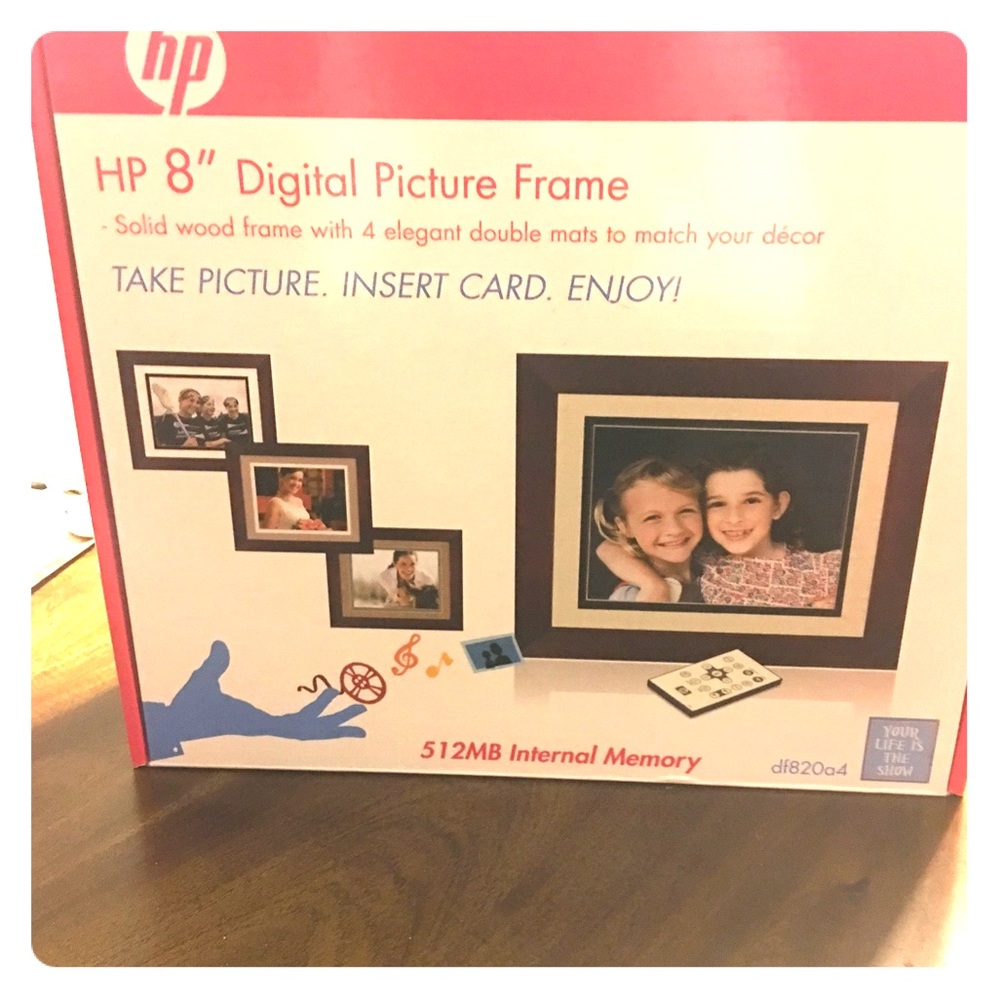 HP 8" digital picture frame