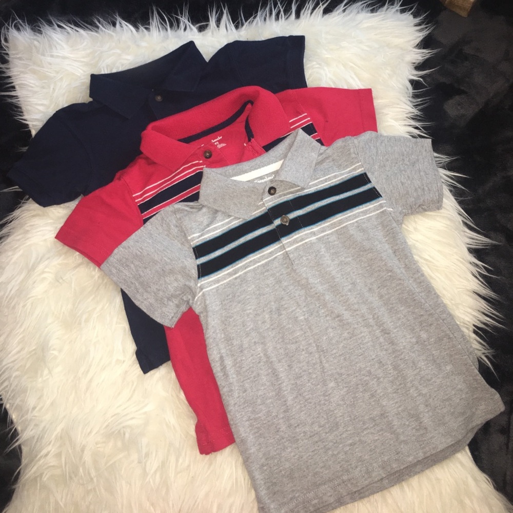Garanimals set of 3 collared shirt sleeve tees