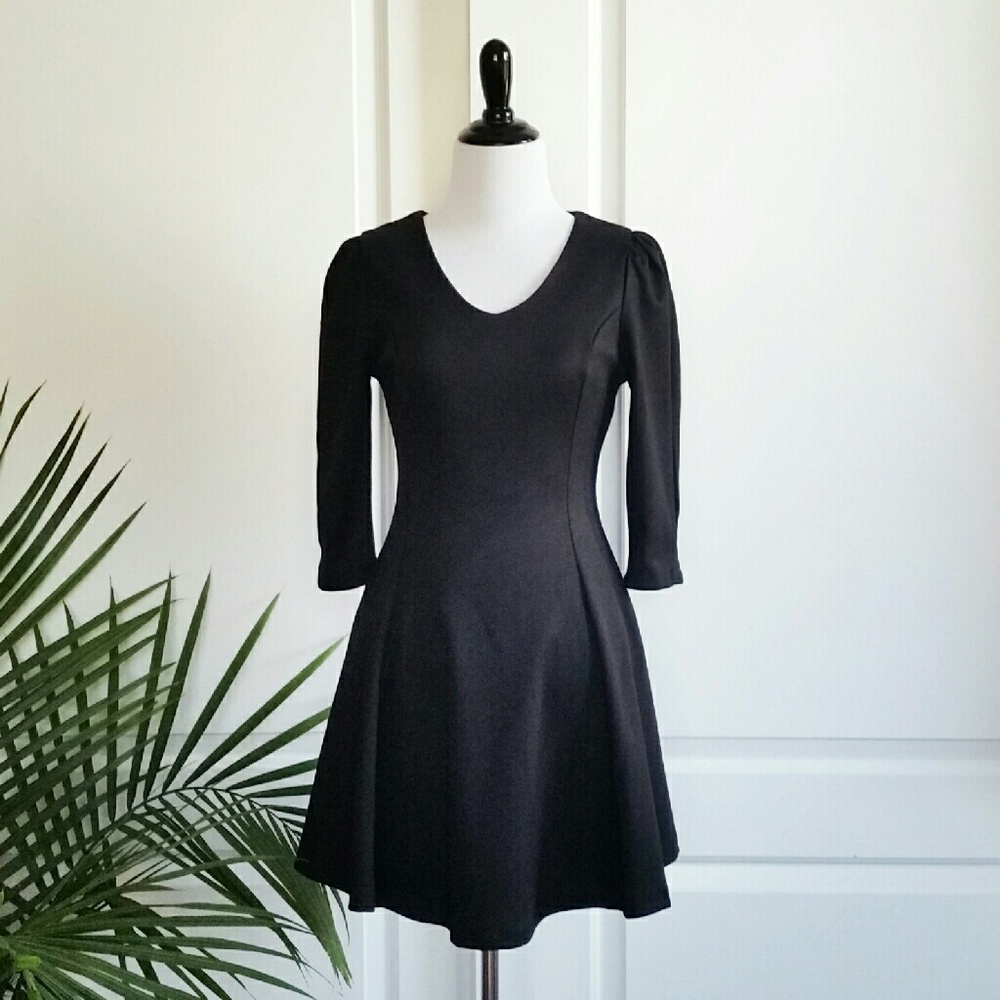Classic Black Swing / Skater Dress