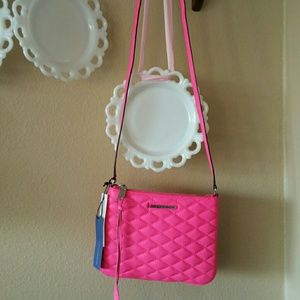 NWT REBECCA MINKOFF ELECTRIC PINK KERRY CROSSBODY
