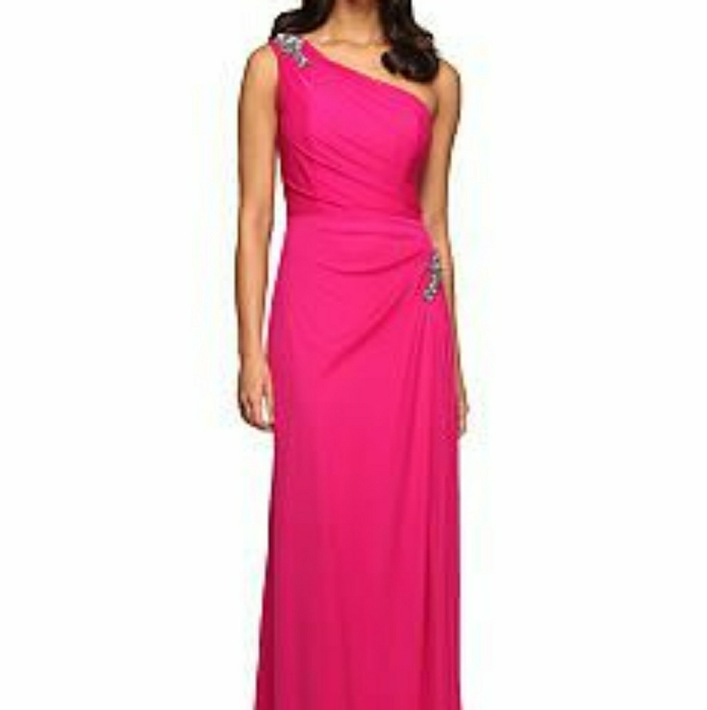 Alex Evenings one shoulder gown