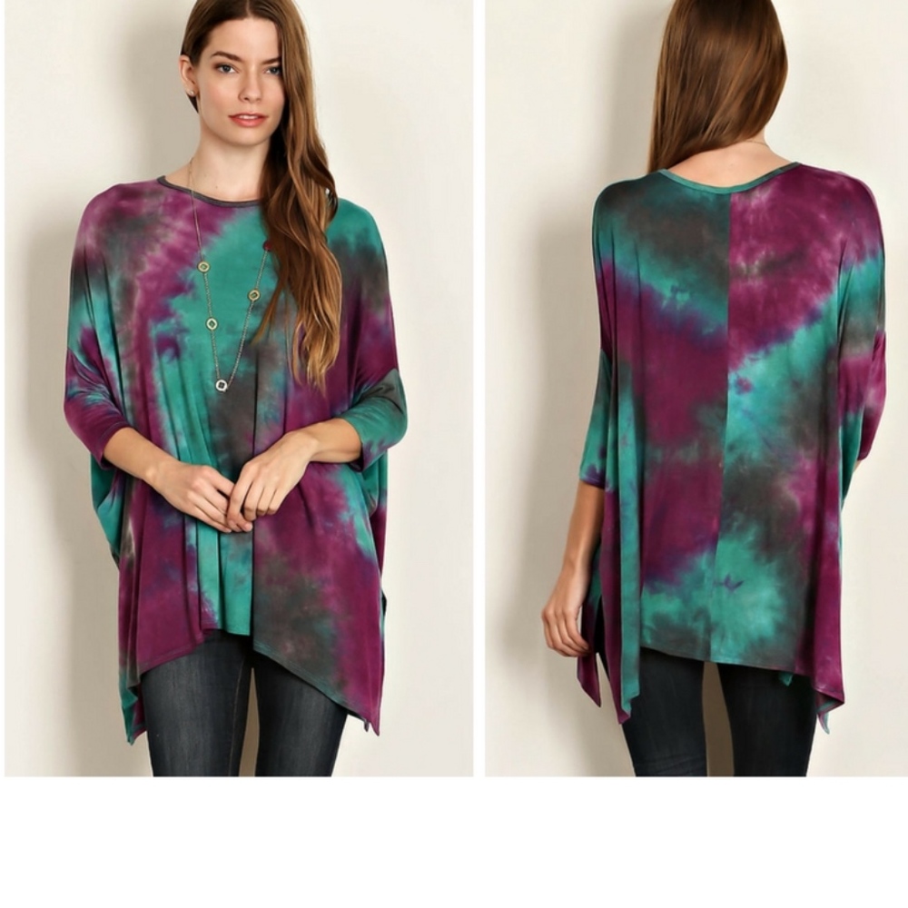 Purple Tie Dye Jersey Tunic