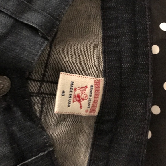 True religion blue camouflage men's jeans size 40 - Picture 3 of 4