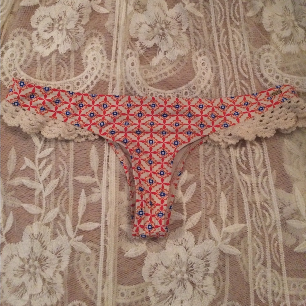 only  tried on Rip Curl thong bikini bottom