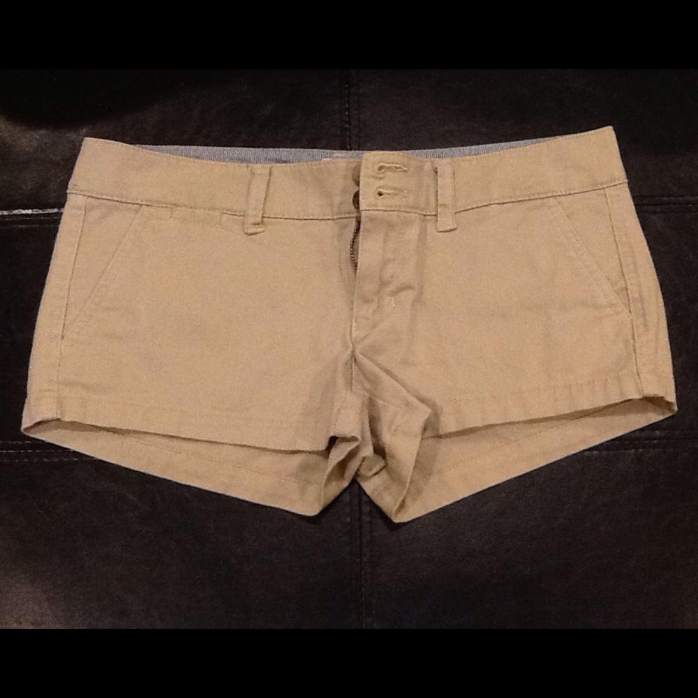 American Eagle Outfitters Stretch Shorts Khaki Sz2