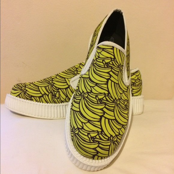 TUK White Banana Platform Creeper Sneaker - Picture 3 of 3