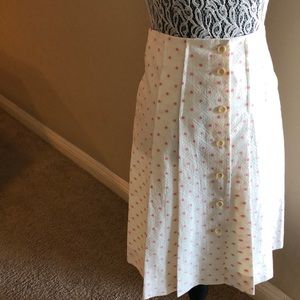 Barney's New York polka dot pleated skirt