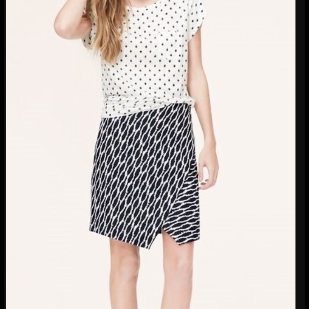 LOFT Ikat Wrap Skirt