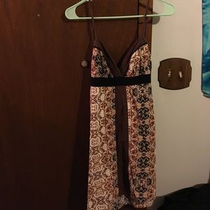 Tribal Tank top dress with tie in the back