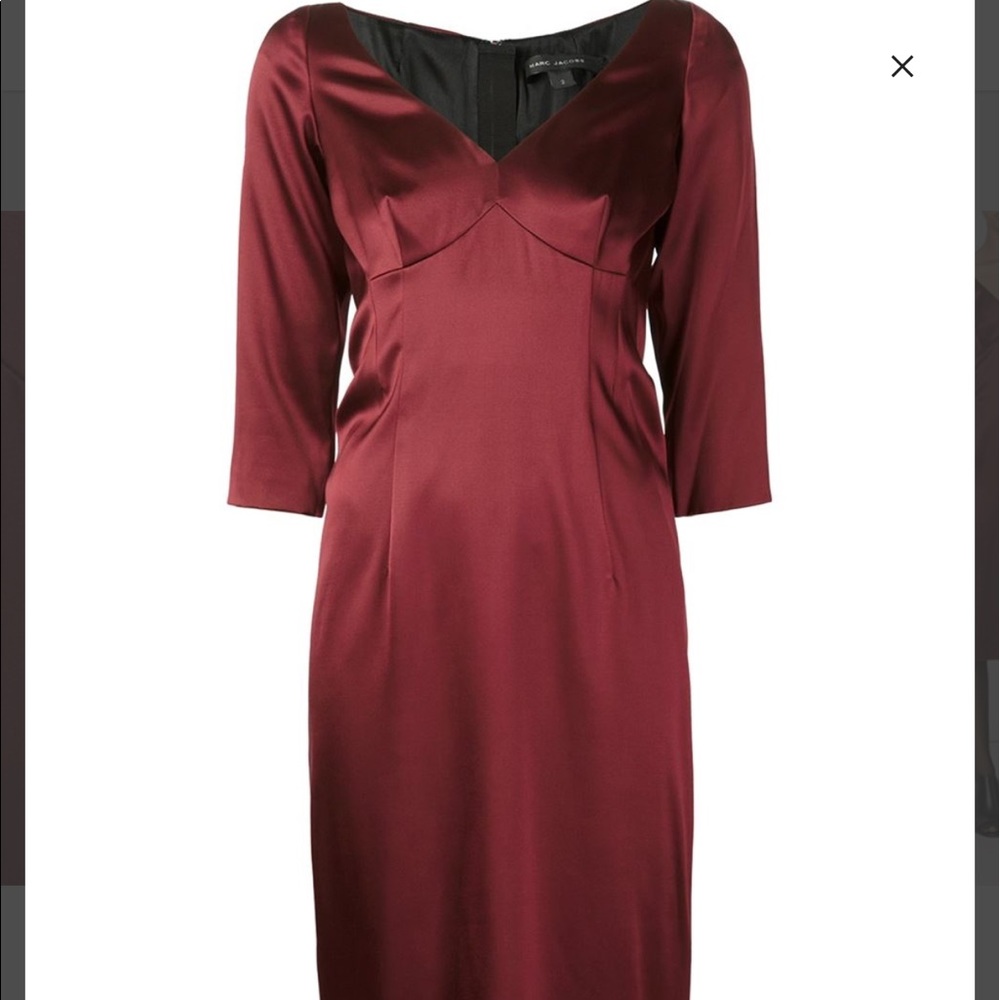 NEW！Marc Jacobs v-neck dress (Burgundy)