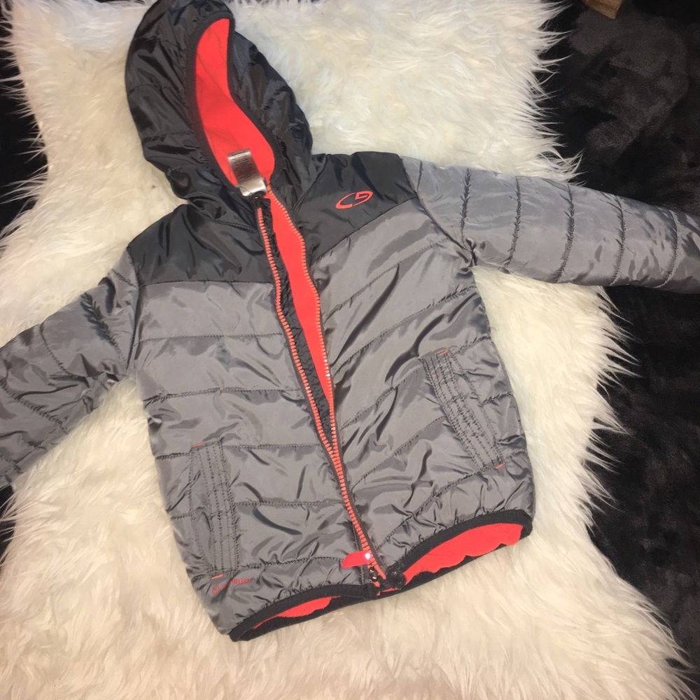 Weather proof puffy zip up jacket