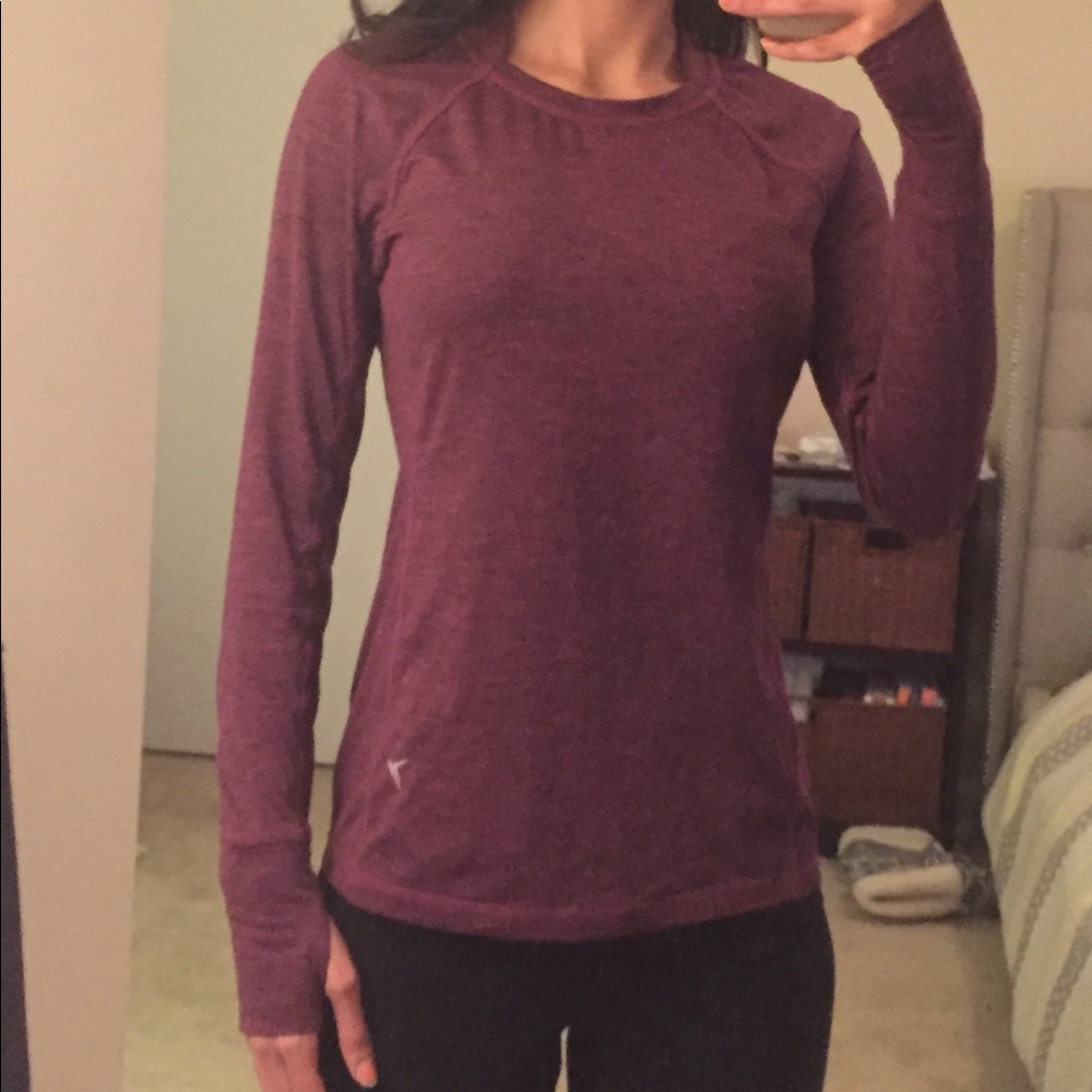 Purple athletic pullover