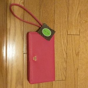 Kelly and Kati ase Wallet Wristlet Faux Snake Skin