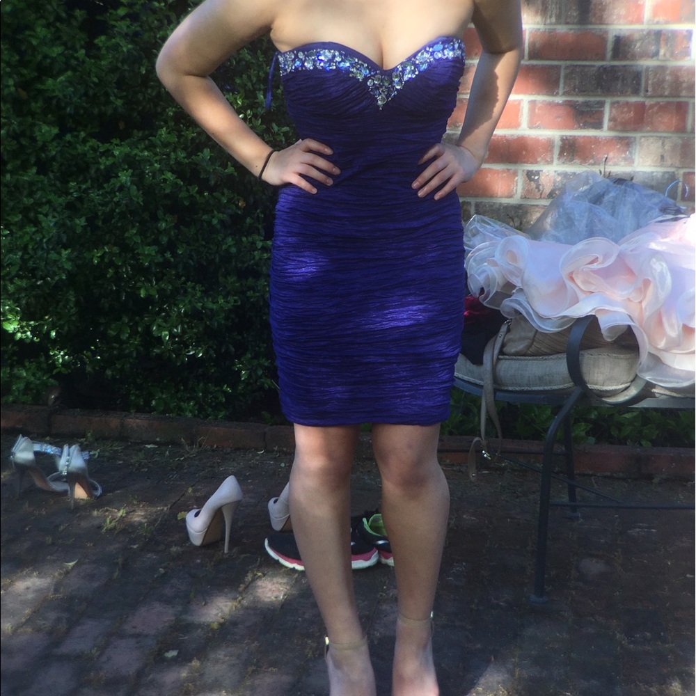 Royal Blue Bodycon Homecoming Dress
