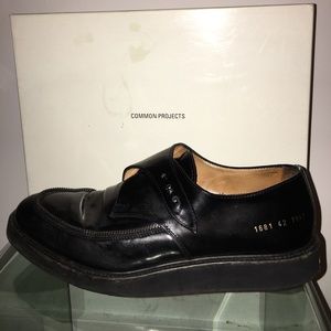 Common projects monk strap oxford w/ zipper detail