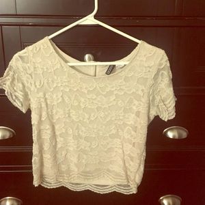Lace crop top