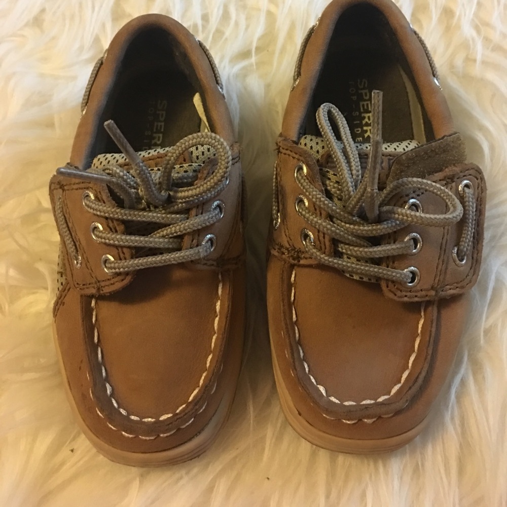 Sperry top-sider leather boys shoes