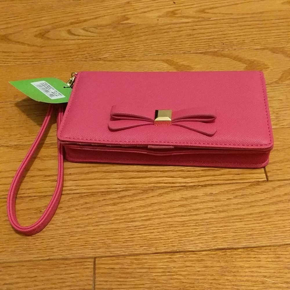 Kelly & Katie Wallet Wristlet W bow.