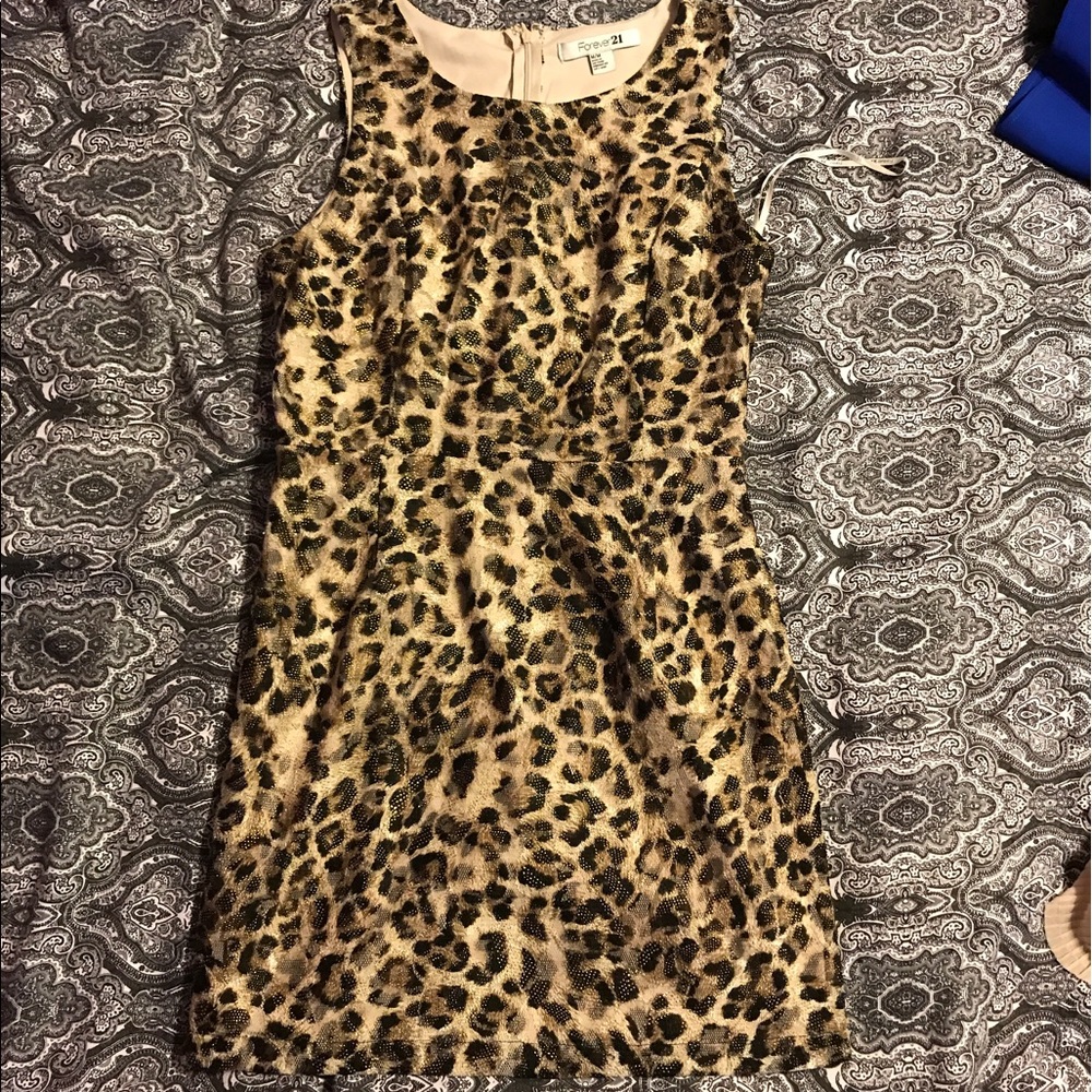 NWOT leopard print dress