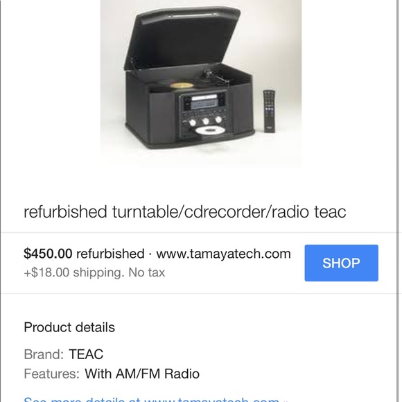 Teac Record Player/cd recorder - Picture 5 of 5