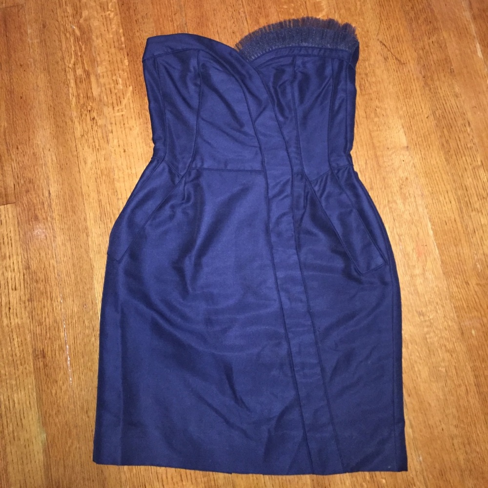 Marc By Marc Jacobs Navy Tulle Dress