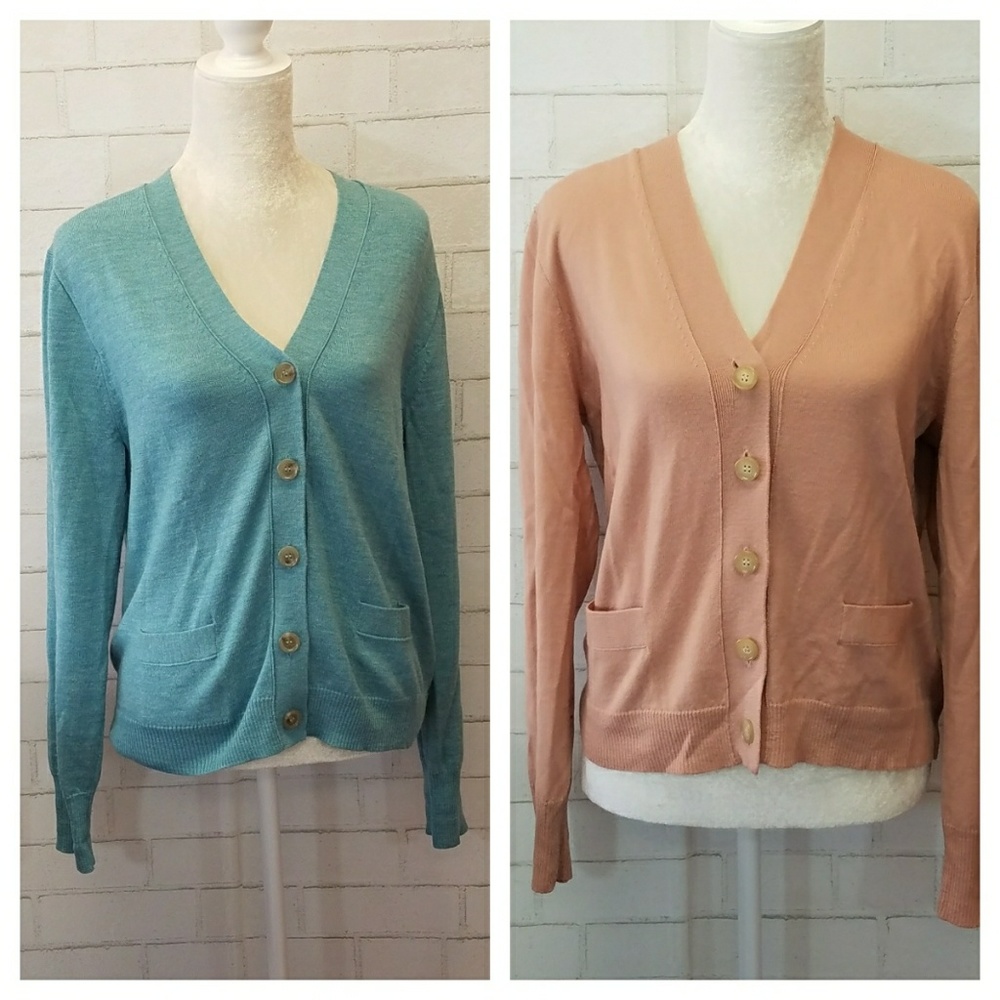 2 identical J.crew cardigans