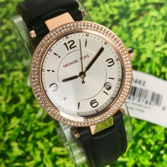 Michael Kors leather ladies watch main image 2