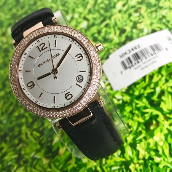 Michael Kors leather ladies watch main image 3