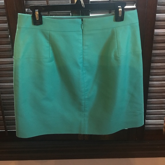 Size 8 Teal J. Crew No. 2 Pencil Mini Skirt - Picture 2 of 2