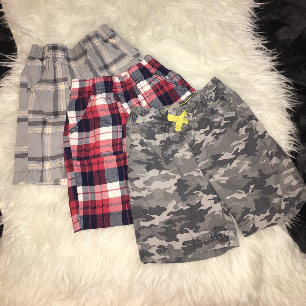 Set of 3 Circo shorts plaid and camo