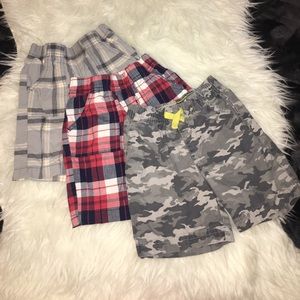 Set of 3 Circo shorts plaid and camo