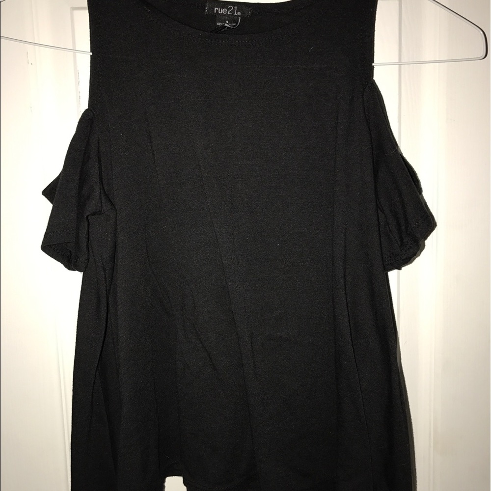 Black Off The Shoulder Top