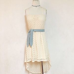 Bohemian hippie gypsy crochet asymmetrical dress