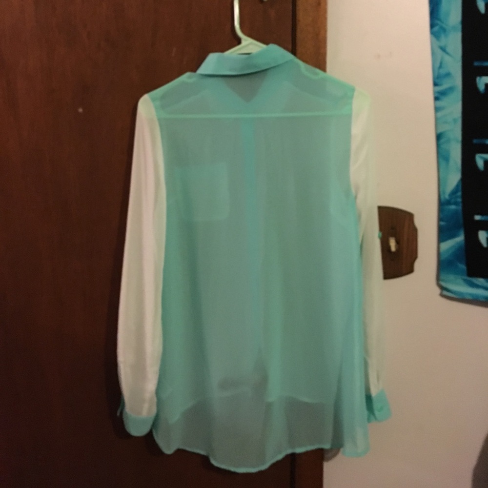Sheer button down - Picture 3 of 3