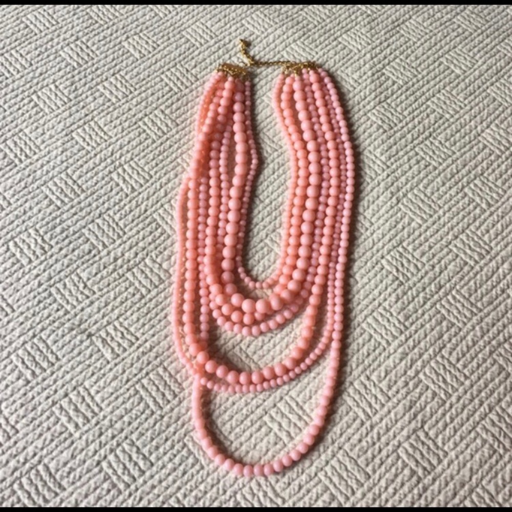 Pink statement necklace