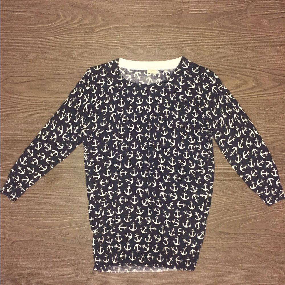 PRICE DROP 🔥 J Crew Nautical Anchor Sweater