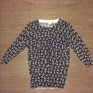 PRICE DROP 🔥 J Crew Nautical Anchor Sweater
