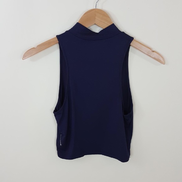 Choker navy crop top - Picture 2 of 4