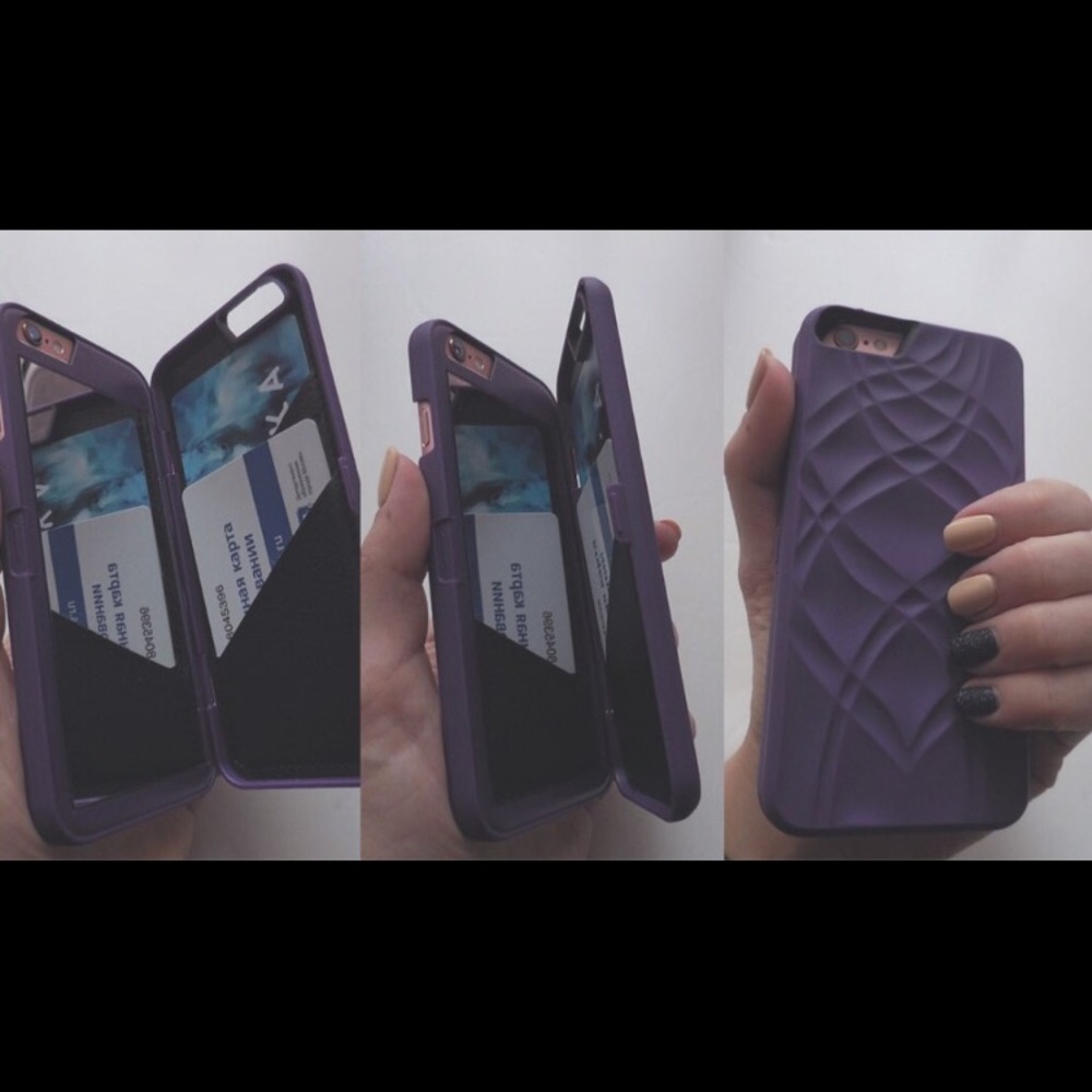 Mirror wallet iPhone case