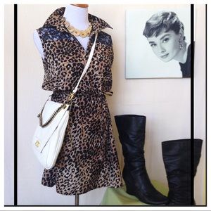 Leaping Leopard Sweet button Summer Dress⚡️Final⚡️